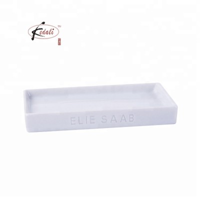 oem ceramic rectangular soap dish