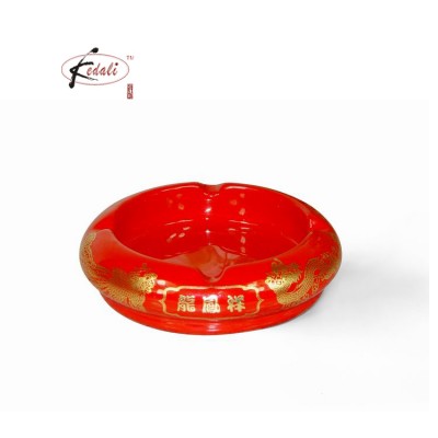 High Quality ceramic Round Shape Unique ashtray 2020