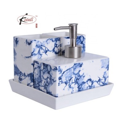 Custom whole ceramic bath bathroom accessories set 4